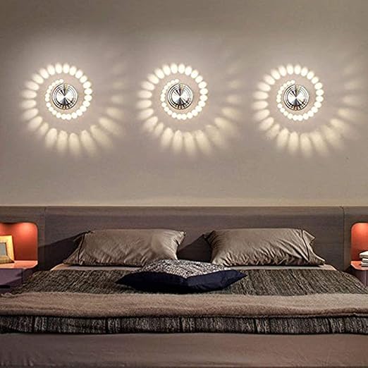 3W LED Wall Light – Modern Aluminum Spiral Lamp