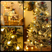 Battery Globe String Lights, 40 LEDs, 8 Modes, Waterproof