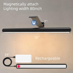 Wireless Painting Light Rechargeable Picutre Light 16inch with Remote, Rechargeable Display Light for Artwork 300Lumens Dimmable