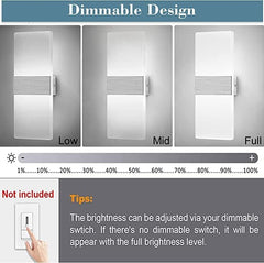 LED Wall Lights Indoor Dimmable Modern Up Down Sconces