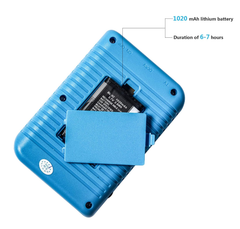Portable Handheld Game Console with 800 Retro Games, TV Output & 2-Player Mode (Blue)