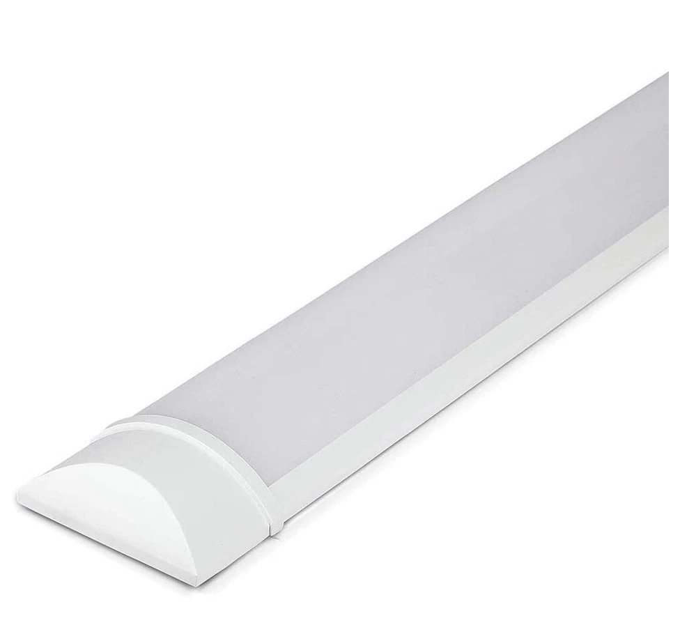LED Batten Light 6500K Daylight Fluorescent Strip Light Slim Fitting