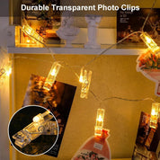 3M Photo Clip String Lights – 20 LED, 8 Modes, Battery Powered