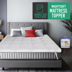 Luxury 10cm Double Bed Mattress Topper – Quilted Microfiber, Ultra Soft & Breathable