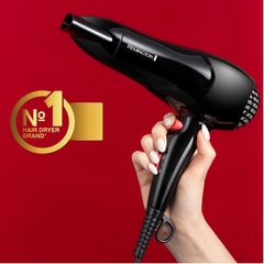 Fast Dry 1900W Ionic Hair Dryer – Lightweight Ceramic Blow Dryer, Black/Pink D2000