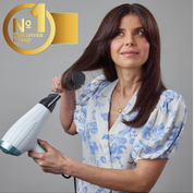 Shine Therapy Ionic Hair Dryer – Frizz-Free Fast Dry Blow Dryer with Diffuser & Nozzle
