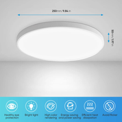 Round LED Ceiling Light Panel – Modern Waterproof Downlight