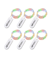 2M Battery Fairy Lights 6 Pack, Warm White Glow
