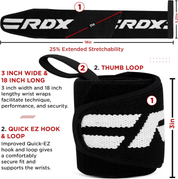 Pro 18" Weight Lifting Wrist Wraps – IPL & USPA Approved Gym Support Straps
