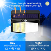 168LED Solar Security Lights – 2 Pack Outdoor Waterproof