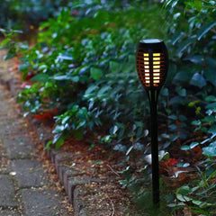 Outdoor Solar Flame Lights - Waterproof Garden Torch Pathway Lighting