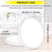 24W LED Ceiling Light, 5000K Daylight, IP44, 2200LM Ø28.5cm Flush Mount