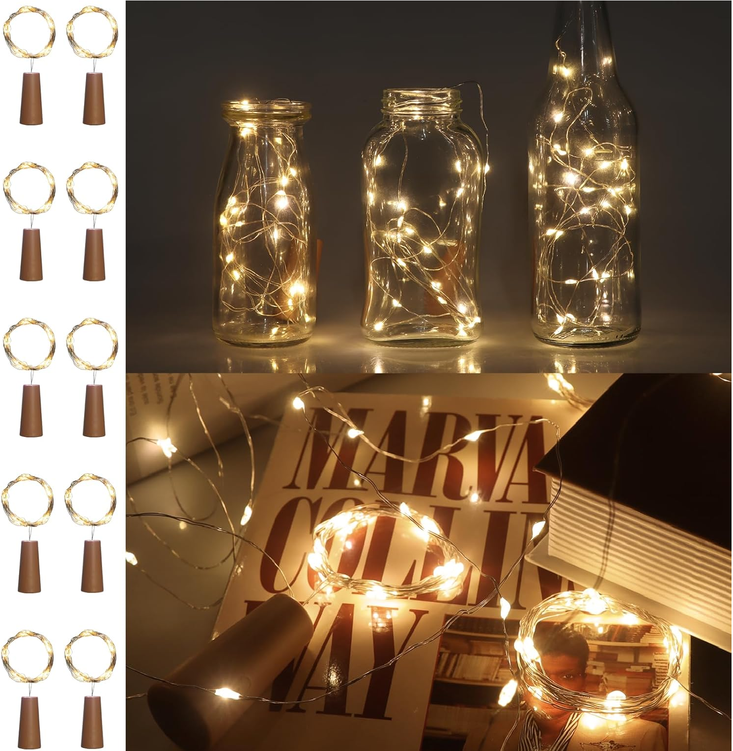 Multi-Color Bottle fairy lights