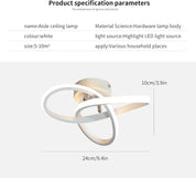 minfair Modern LED Ceiling Light – Round Geometry, 18W, 24cm Diameter