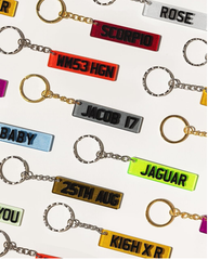 Personalised Number Plate Keychain – Custom Mini Car Licence Plate Key Ring Gift