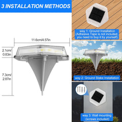 Solar Deck Lights 4 Pack – Outdoor Waterproof Ground Pathway