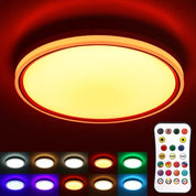 28W RGB LED Round Ceiling Light – Remote Control