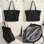 Women’s Canvas Tote Bag – Casual School Handbag & Crossbody Shoulder Bag