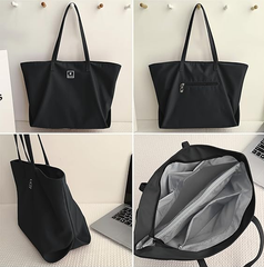 Women’s Canvas Tote Bag – Casual School Handbag & Crossbody Shoulder Bag