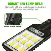2 Pack Solar Lights Outdoor, PIR Motion Sensor Security Lights, IP65 Waterproof Garden Wall Lights