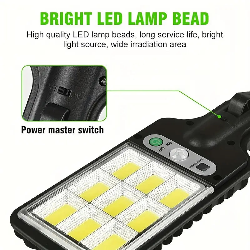 2 Pack Solar Lights Outdoor, PIR Motion Sensor Security Lights, IP65 Waterproof Garden Wall Lights