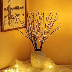 3PK White Birch Twig Lights with 60 LEDs – 76cm