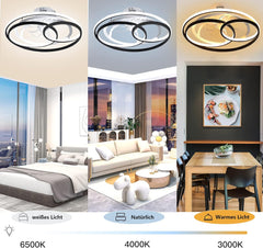 Ceiling Fan with LED Light & Remote Control