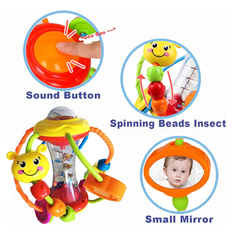 HOLA Baby Rattle Toy Set – Sensory Shaker & Activity Ball for 0–12 Months