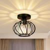 Chandelier Crystals Ceiling Lighting Fixtures, Small LED Flush Mount Ceiling Light for Kitchen Hallway Dining Rooms Living Rooms