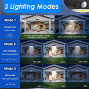 2-Pack Solar Motion Sensor Lights