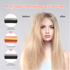 Haglater 2-in-1 Hair Straightener & Curler – Ceramic Flat Iron with LCD & Adjustable Heat