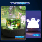 Baby Night Light, 360° Rotate, Star Projector Night Light Kids, USB Rechargeable Sensory Lights Projector, Remote-Controlled Baby Projector Light for Bedroom Decor