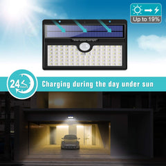 Solar Lights Outdoor, Upgraded 78 LED Solar Motion Sensor Security Lights - Waterproof Wireless Wall Lights Solar (2 Pack)