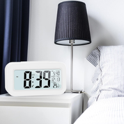 Upgraded Digital Alarm Clock with Temperature, Snooze, Calendar & LED Display