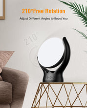 Sad Lamp 10000 Lux Light Therapy, 3 Colors, 4 Timers, 5 Levels, UV-Free Sunlight        4o