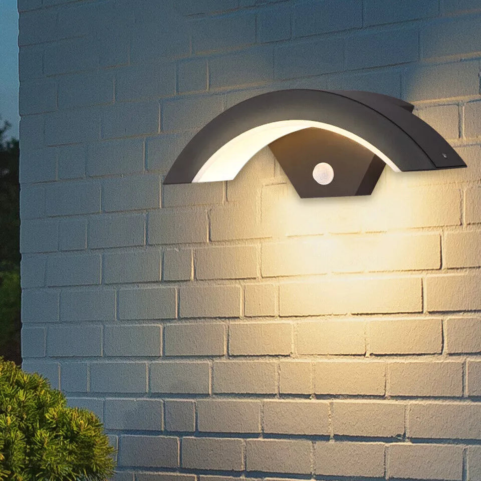 Modern Outdoor LED Wall Light with Motion Sensor
