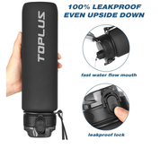 1L Sports Water Bottle – BPA-Free Tritan Plastic Leakproof Drinks Bottle for Gym & Outdoor
