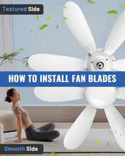 Socket Ceiling Fan with Light and Remote Control