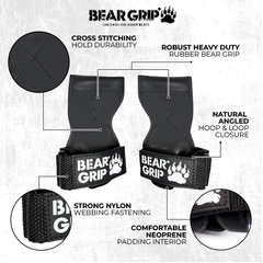 Premium Multi Grip Weight Lifting Straps & Hooks – Heavy Duty Gym Gloves Support