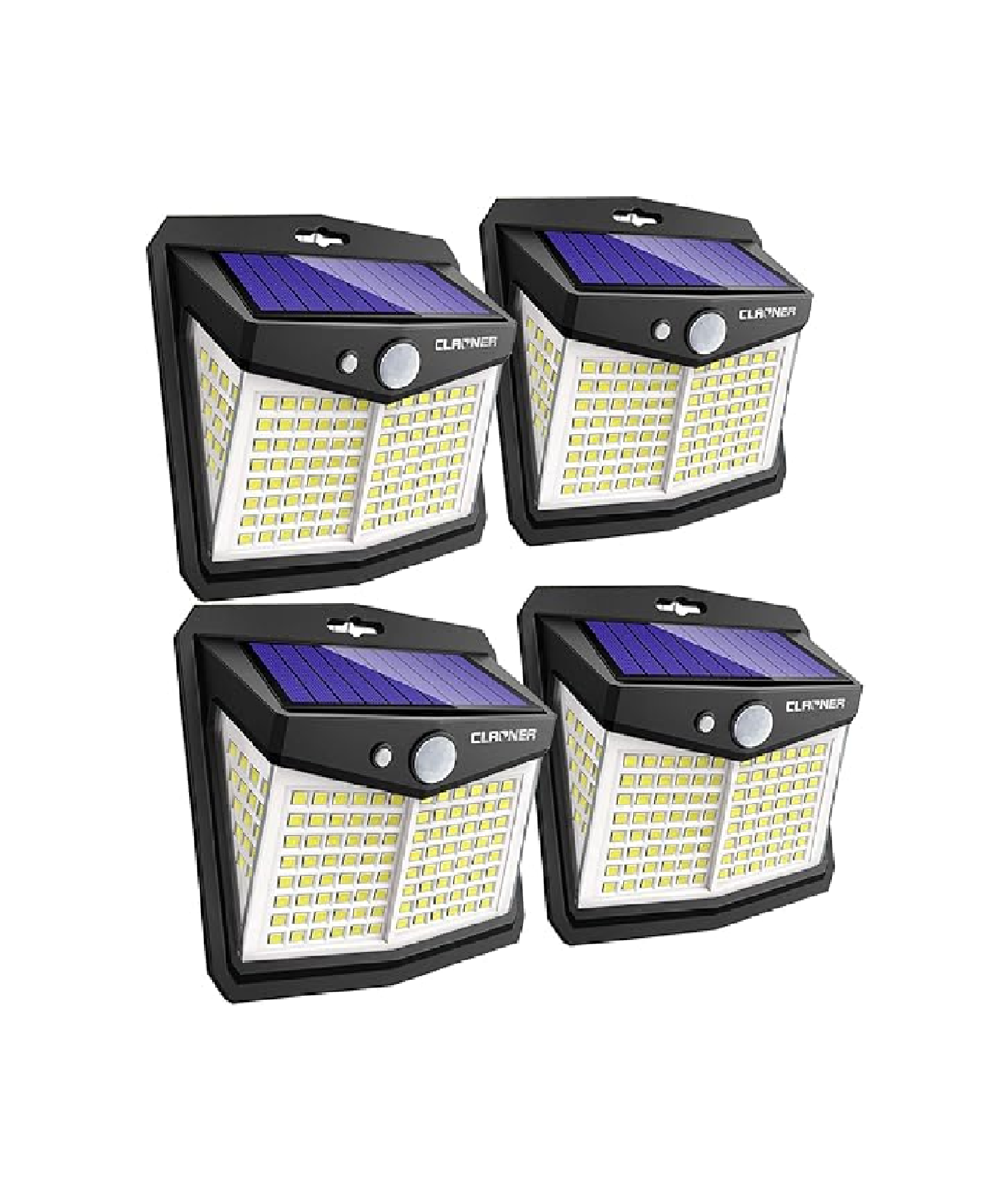 128 LED Solar Motion Lights – Outdoor Security (2 Pack)