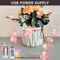Cherry Blossom Fairy Lights 40 LEDs