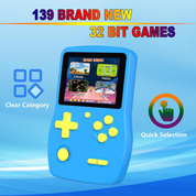 3.0" Handheld Game Console for Kids with 139 Built-in HD Games, Rechargeable
