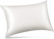 Mulberry Silk Pillowcase – 100% Natural Silk, Hypoallergenic, 50x75cm, Ivory White