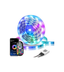 10M RGB LED Strip Lights, Music Sync, Remote & App