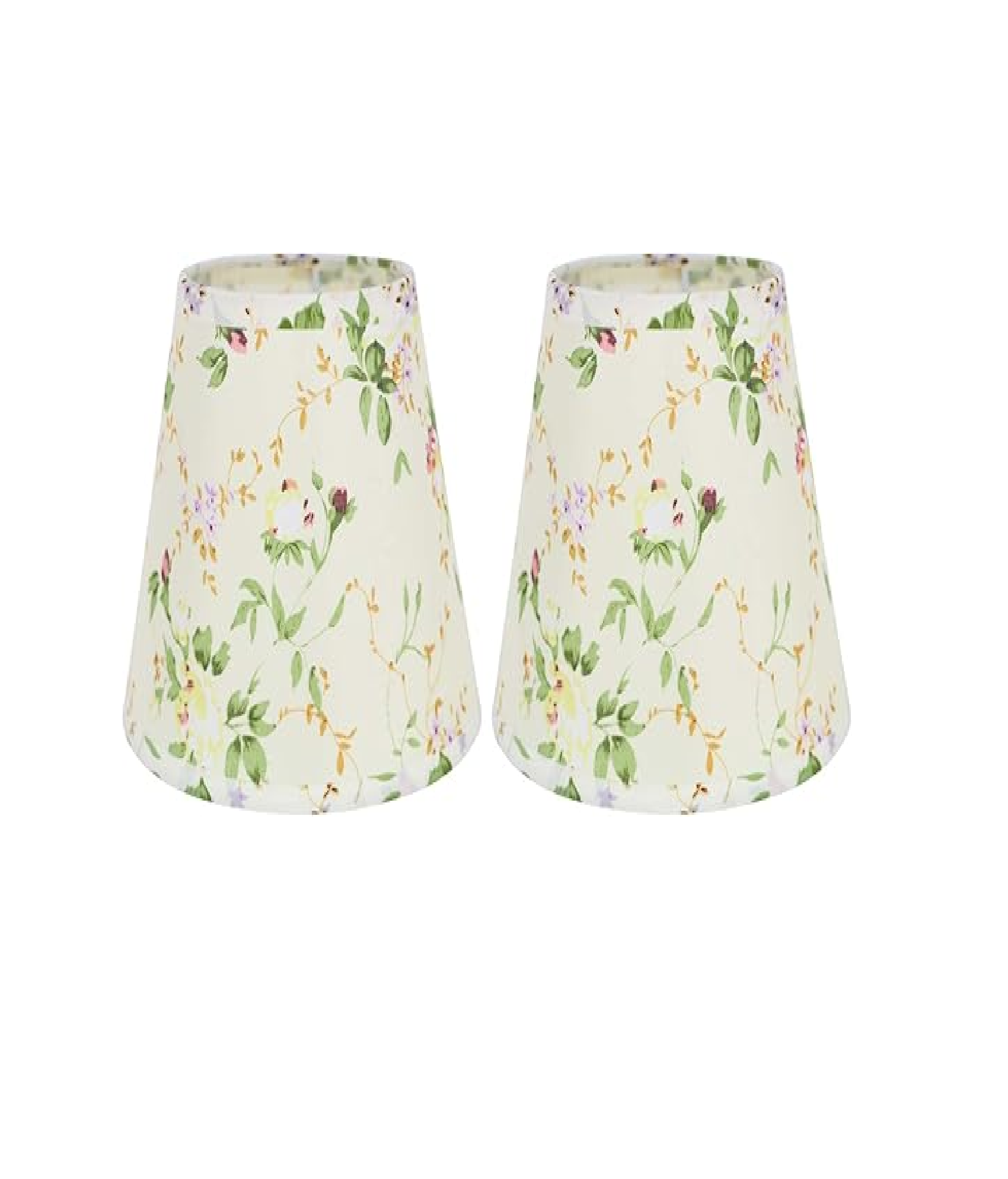 2 Pack Linen Lampshades – E14/E27 for Table & Wall Lamps