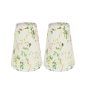 2 Pack Linen Lampshades – E14/E27 for Table & Wall Lamps