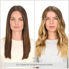 Rose Gold Ceramic Hair Straightener – Fast Heat, 3 Settings, Travel Friendly