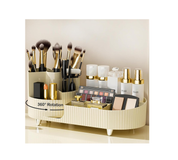 360° Rotating Makeup Organizer – Cosmetic Storage Display for Vanity, Dresser & Bathroom