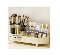 360° Rotating Makeup Organizer – Cosmetic Storage Display for Vanity, Dresser & Bathroom