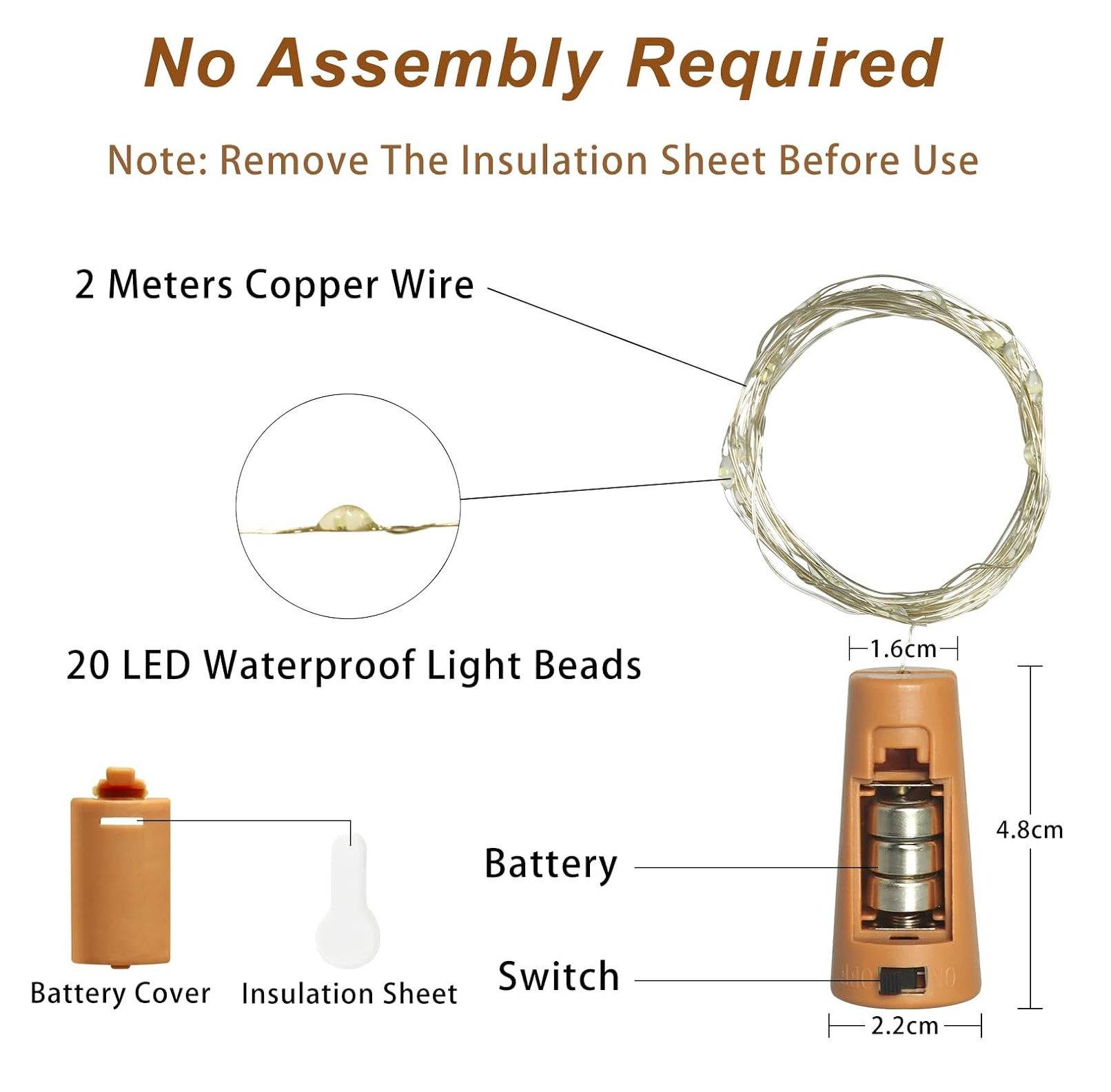 Multi-Color Bottle fairy lights